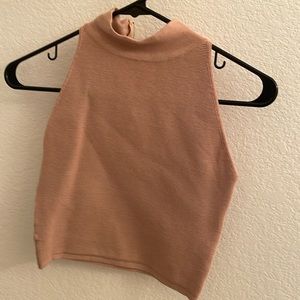 Olivaceous Zip Crop Top